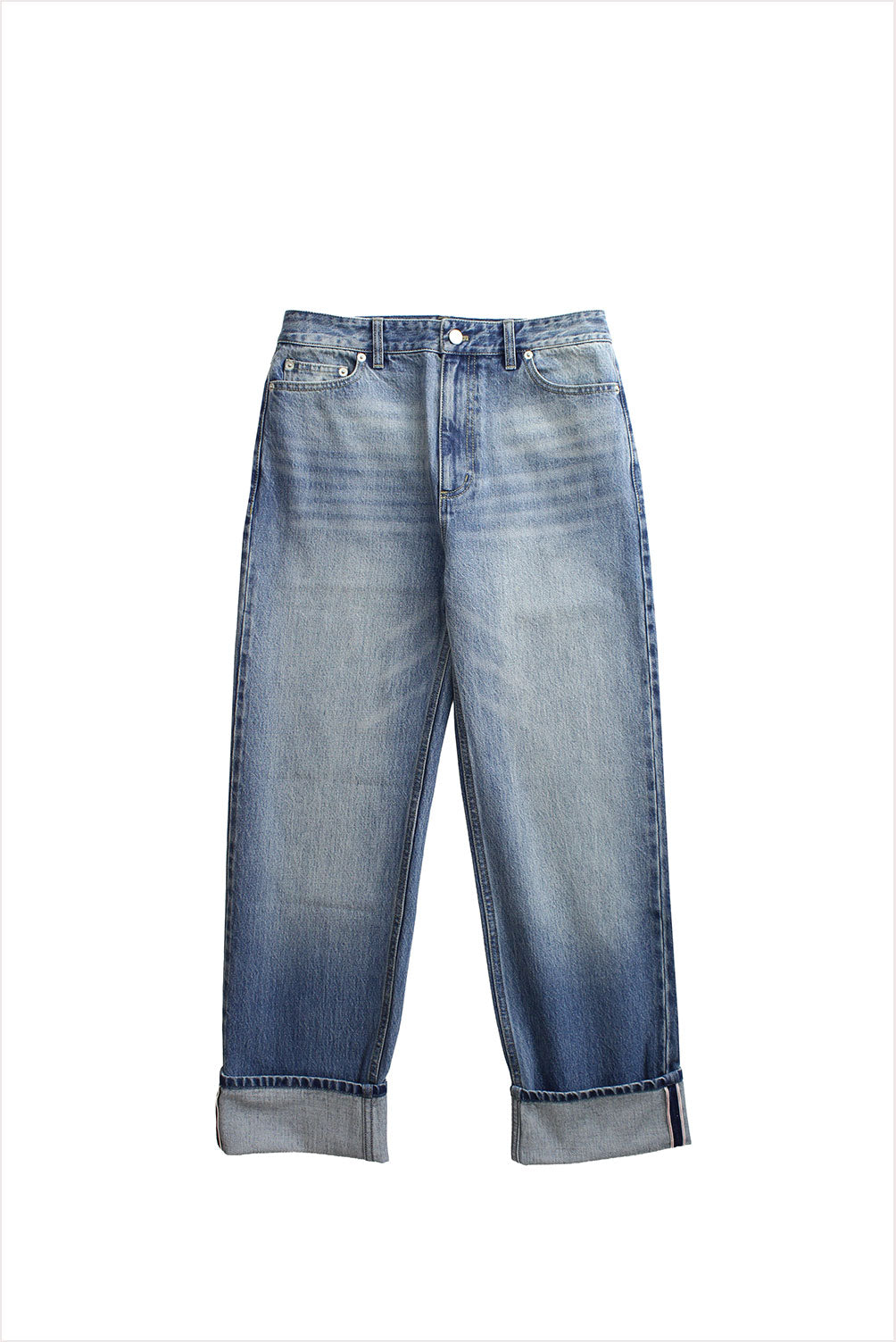 Tibi Selvedge Denim Alec Jean Classic Blue