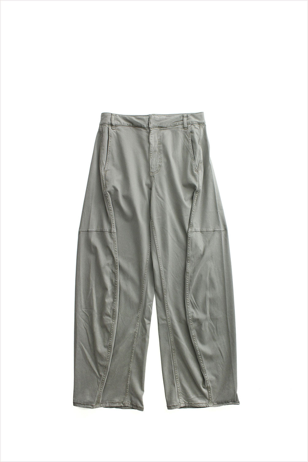 Tibi Stretch Twill Sid Pant Pewter