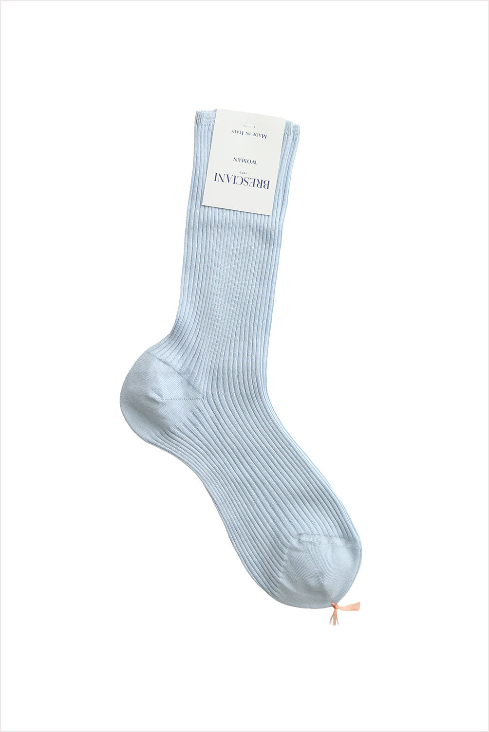 Bresciani Women's Organic Cotton Short Socks Azure