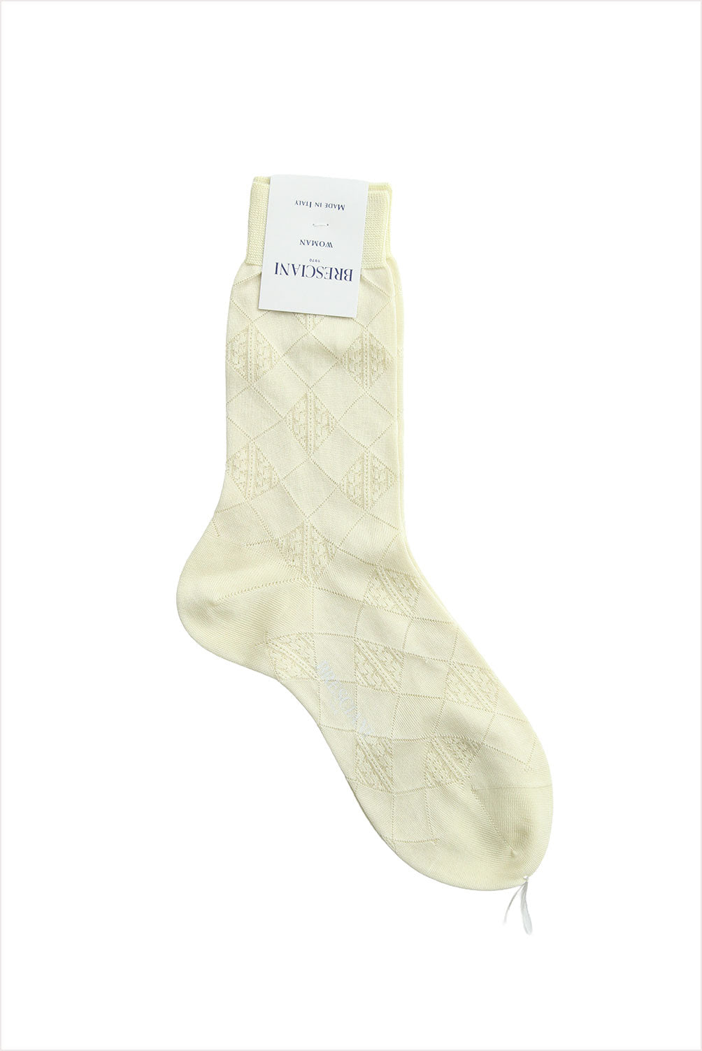 Bresciani Women's Diamond Sock Cream