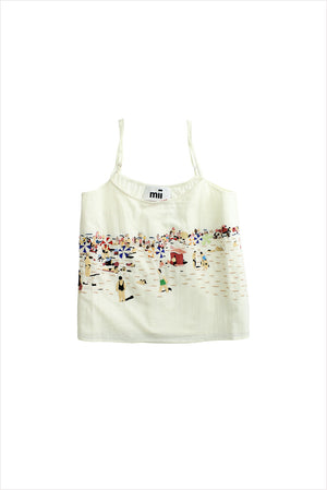 Mii Dafni Embroidered Top Natural