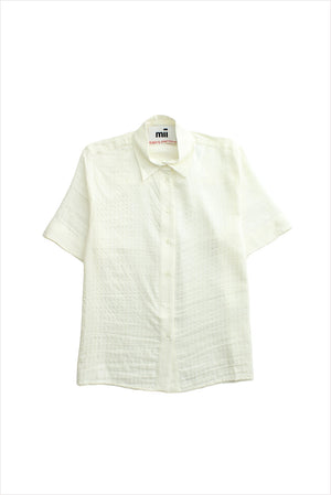 Mii Karine Cotton Silk Shirt Off White