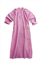 Two New York Viola Long Caftan Rouge Purple Stripe