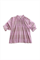 Two New York Plaid Tie Top Lavender Plaid