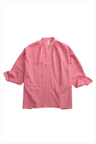 Two New York Long Sleeve Pocket Shirt Pink Buff Stripe