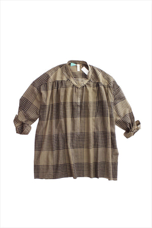 Two New York Plaid Snap Button Shirt Olive Plaid