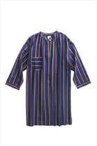 Two New York Long Sleeve Tunic Blue Black Clay