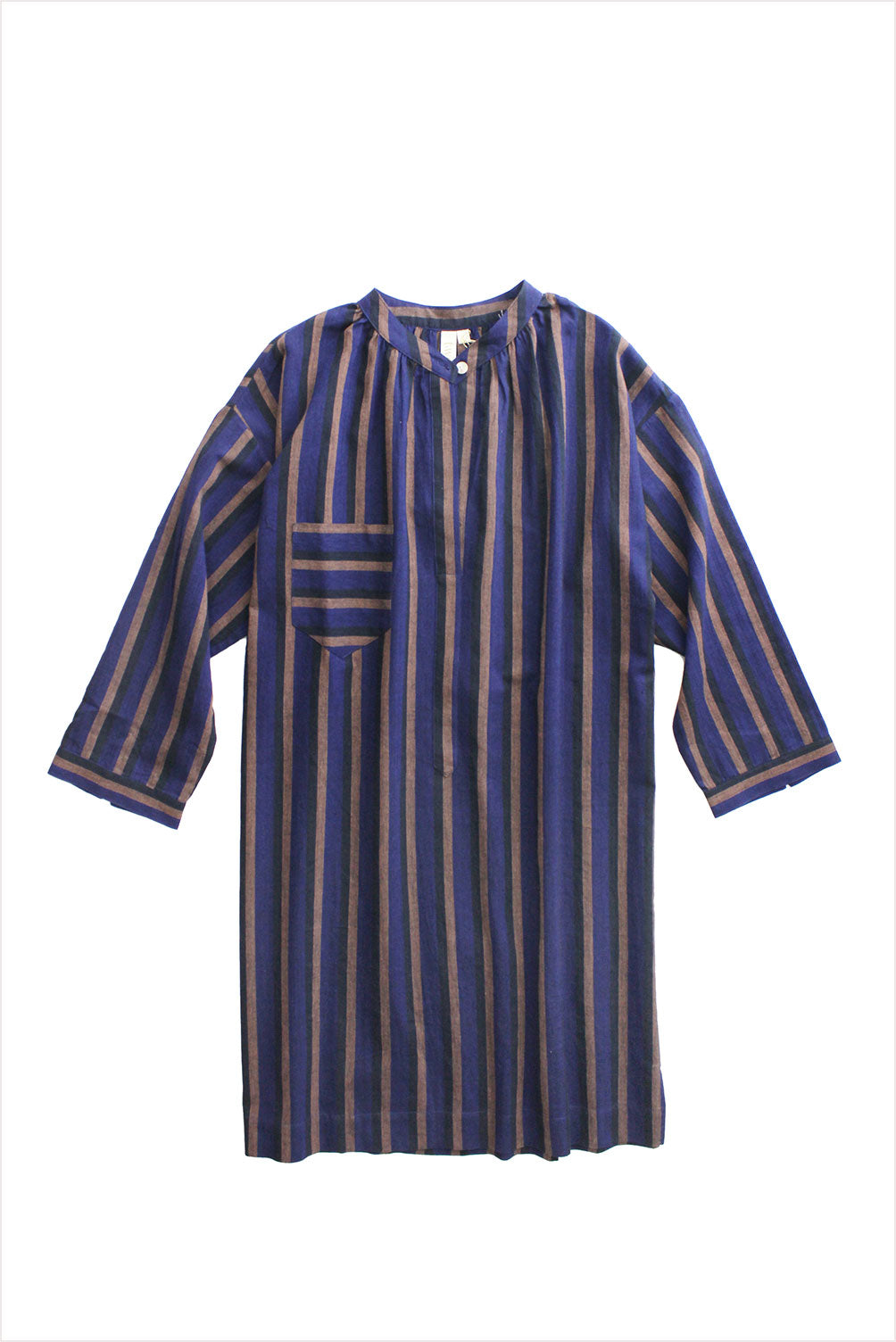 Two New York Long Sleeve Tunic Blue Black Clay