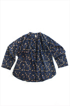 Two New York Dabu Tunic Top Indigo Peach