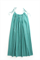 Two New York Shoulder Tie Dress  Green Spearmint