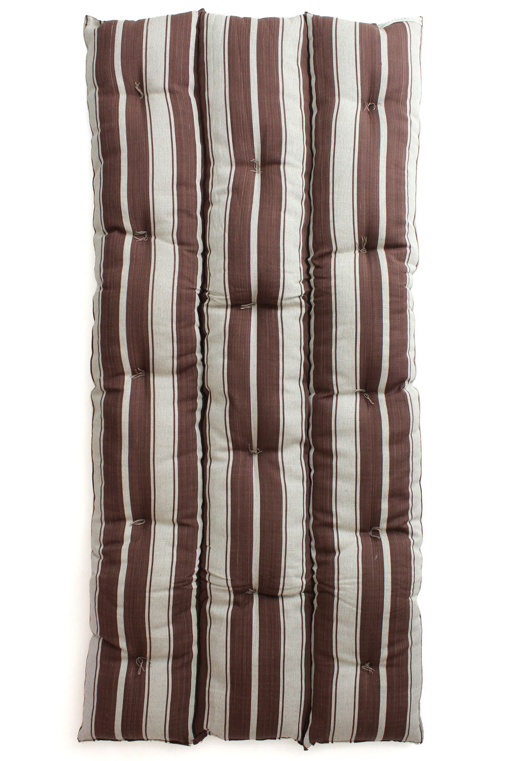 Tensira Rectangular Mattress Chocolate Ecru Stripe