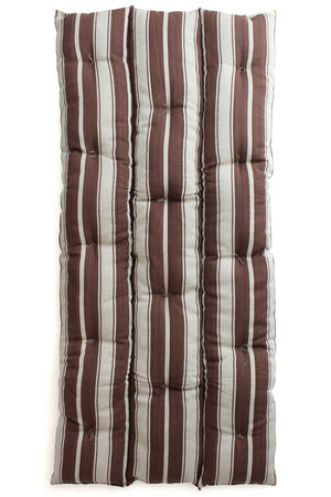 Tensira Rectangular Mattress Chocolate Ecru Stripe