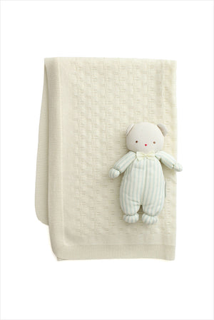Cashmere Sweet Leaf Baby Blanket