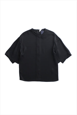 Tibi Eco Viscose Easy T-shirt Black