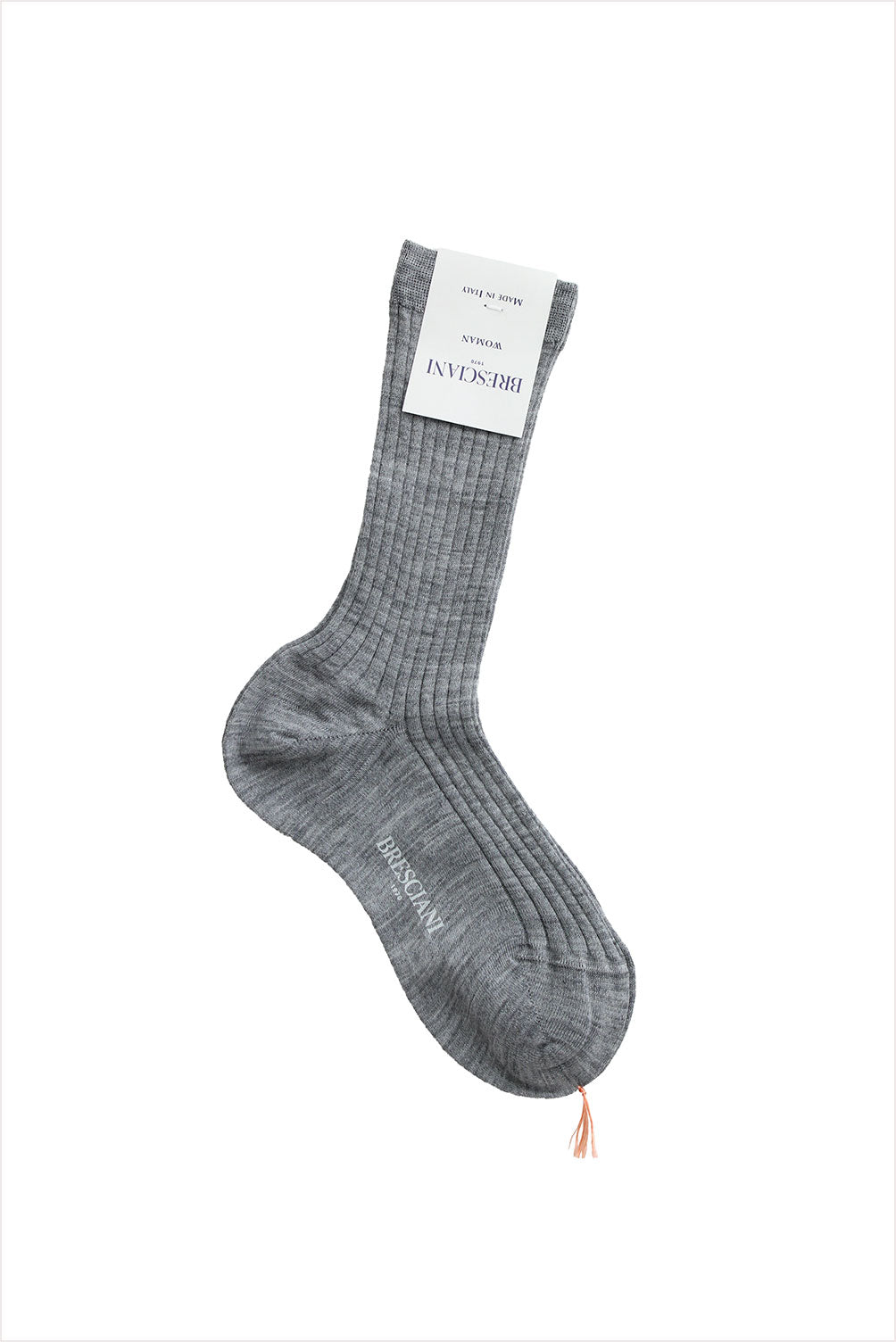 Bresciani Women's Wool Socks Grey