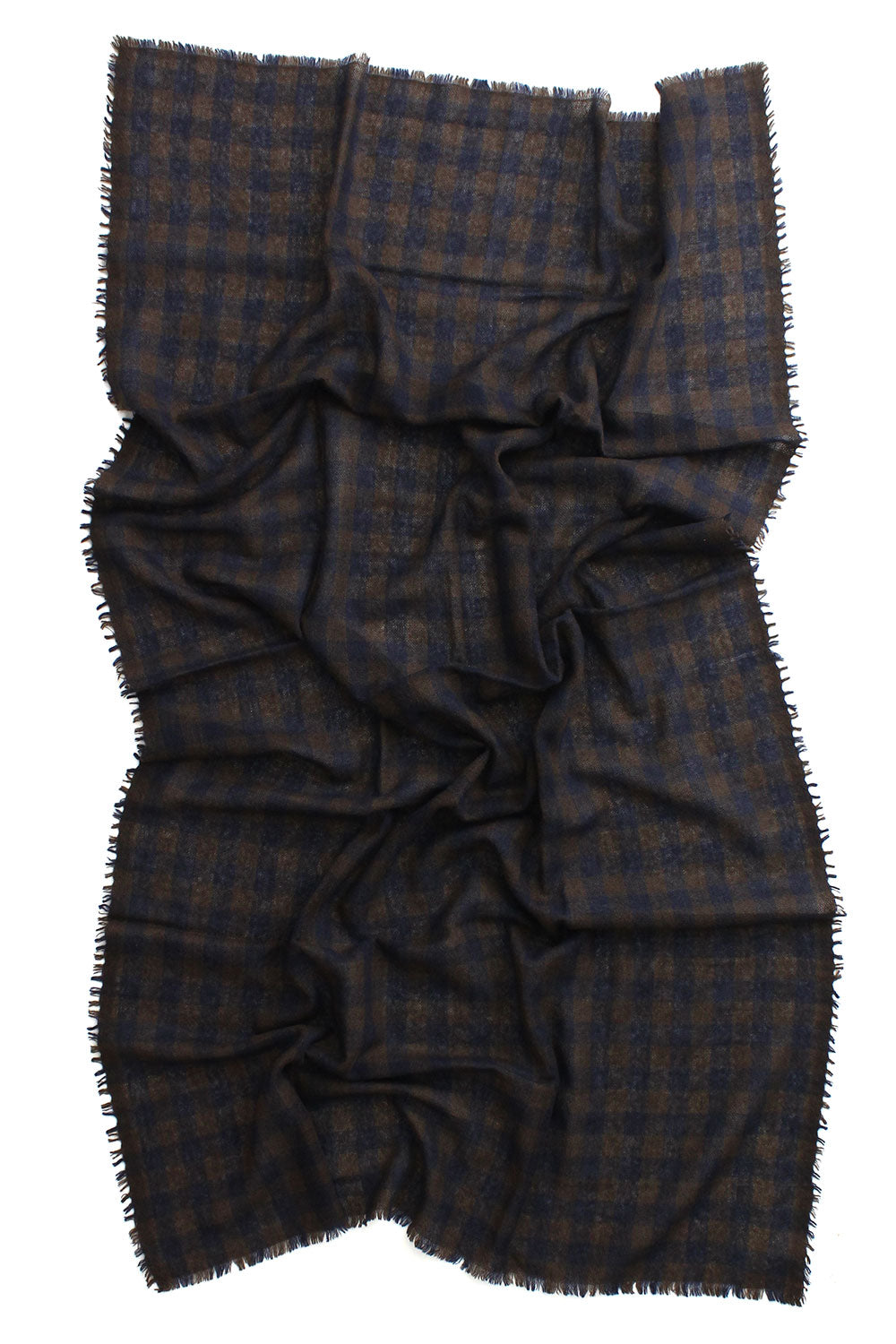 Makie Scarf Brown Navy
