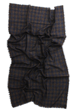 Makie Scarf Brown Navy