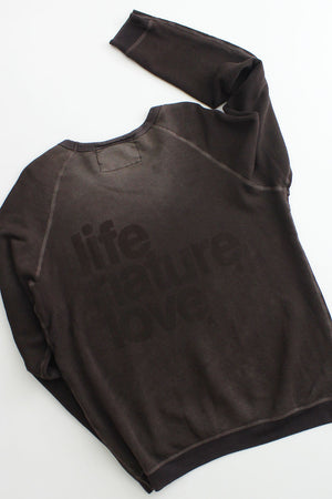 FREECITY LNL Supervintage Raglan Sweatshirt Chocolate Rabbit
