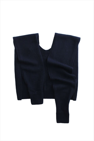 Hannayoo Works No.108 Vars Transformed Scarf Navy