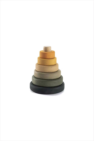 Mini Ring Stacker Pyramid Toy Jungle