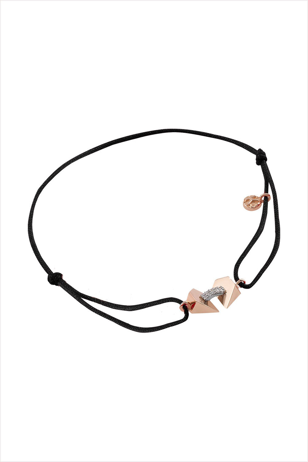 Beloved Black Cord Bracelet