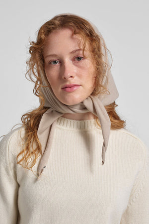 Extreme Cashmere Bandana Eggshell