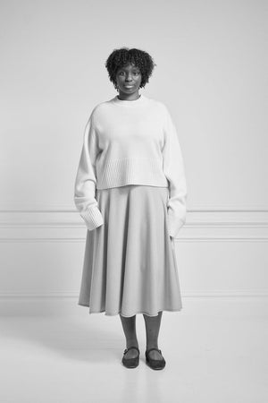 Extreme Cashmere Twirl Skirt Moss