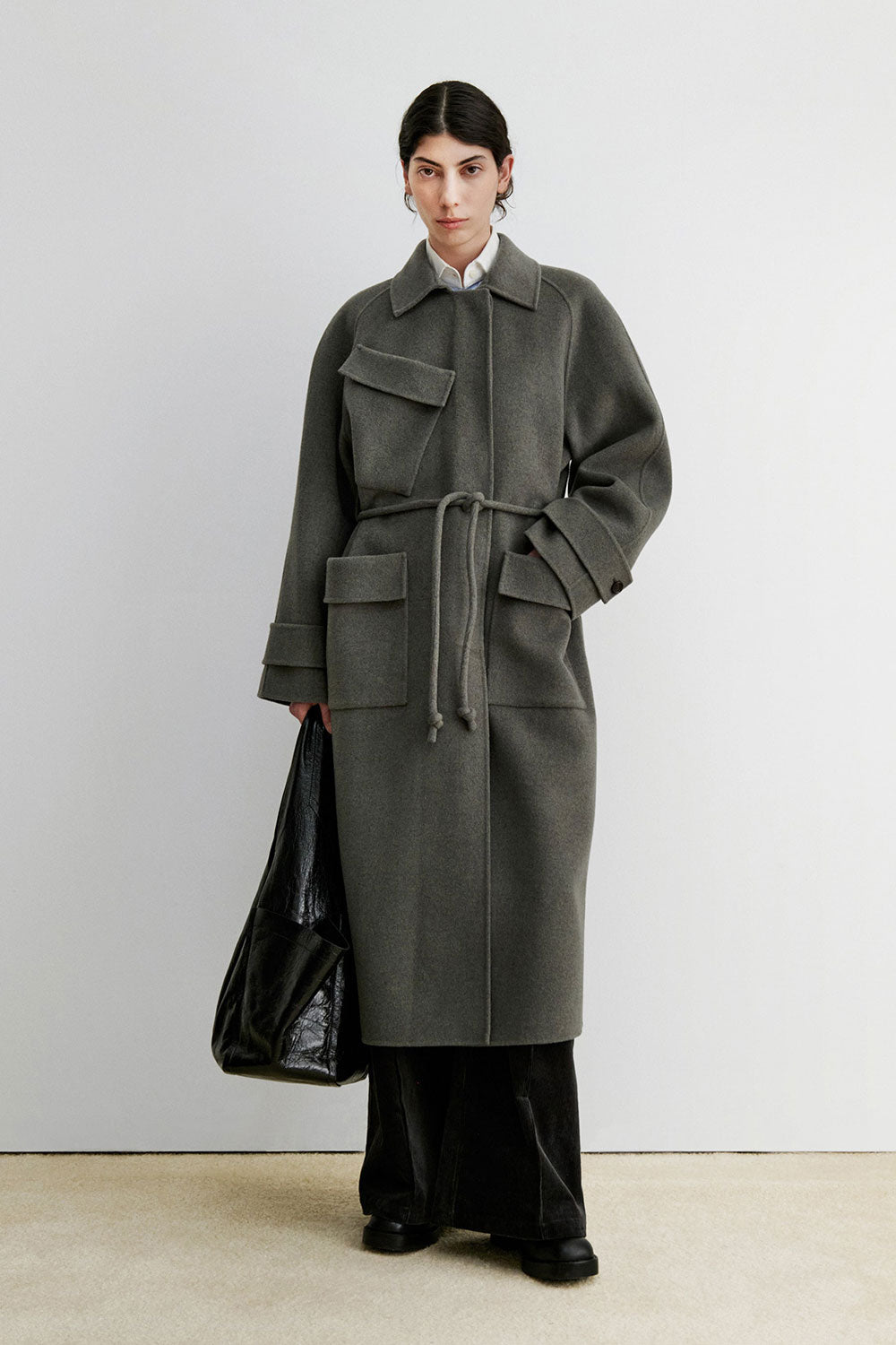 Rachel Comey Alves Trench Grey Melange
