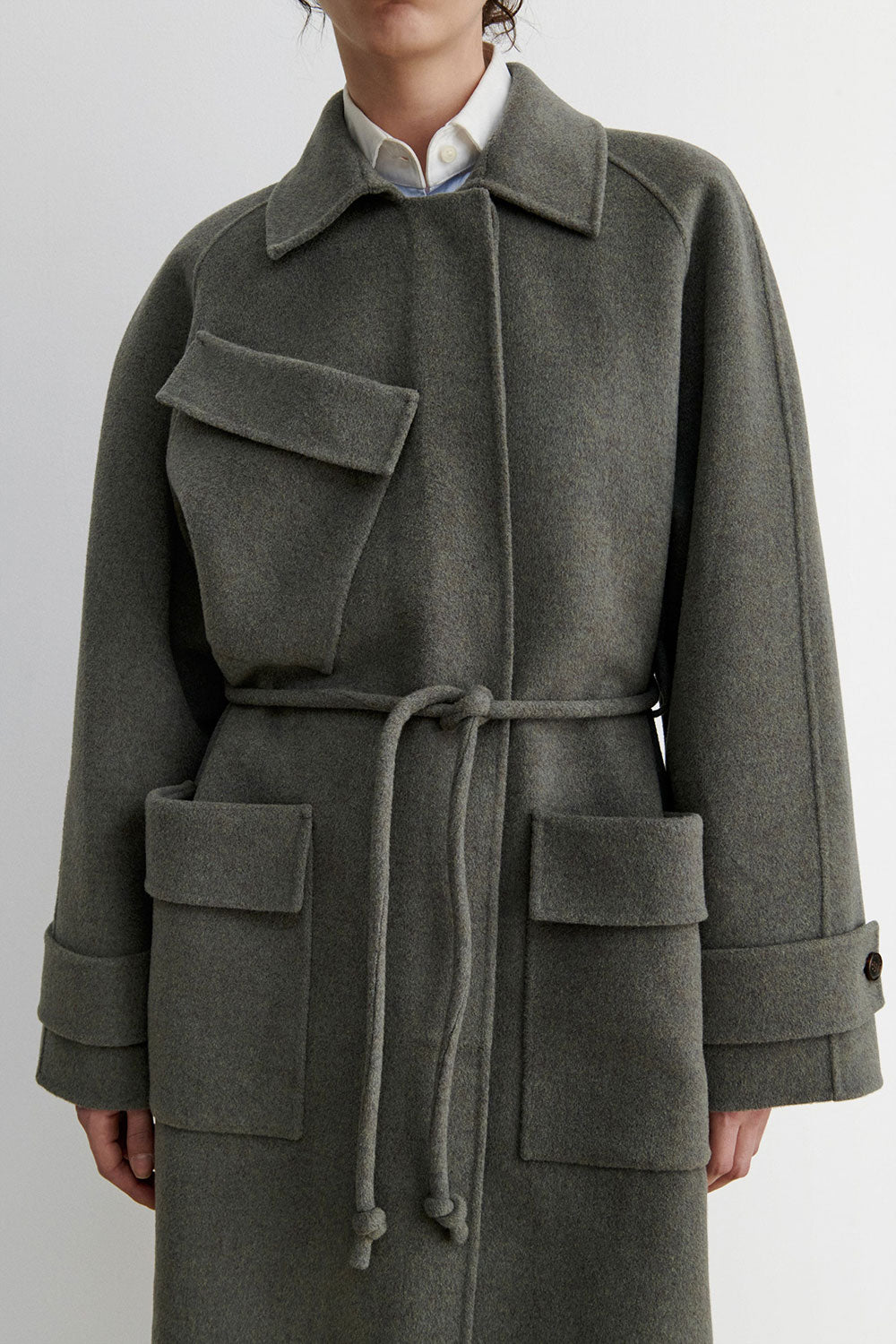 Rachel Comey Alves Trench Grey Melange