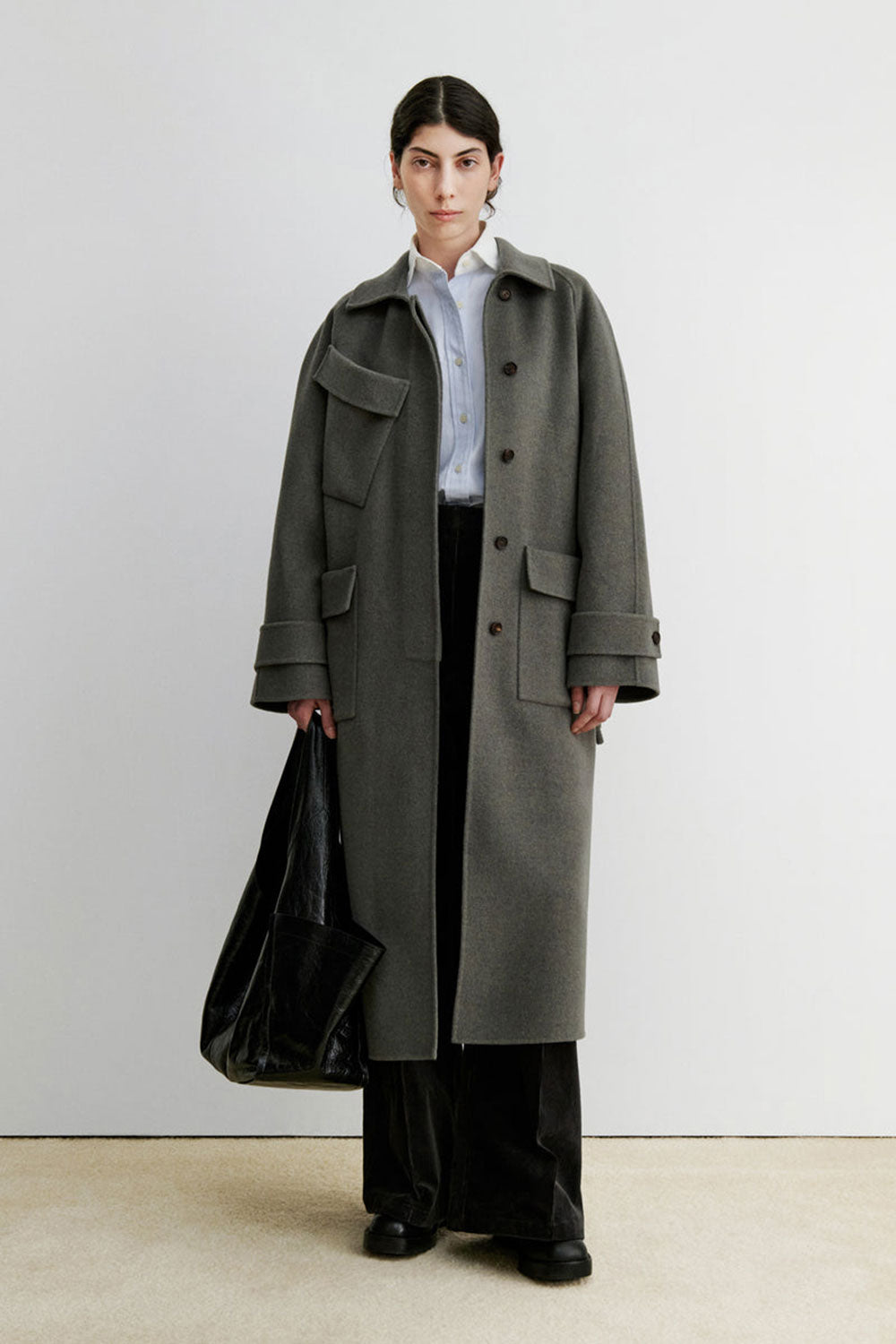 Rachel Comey Alves Trench Grey Melange