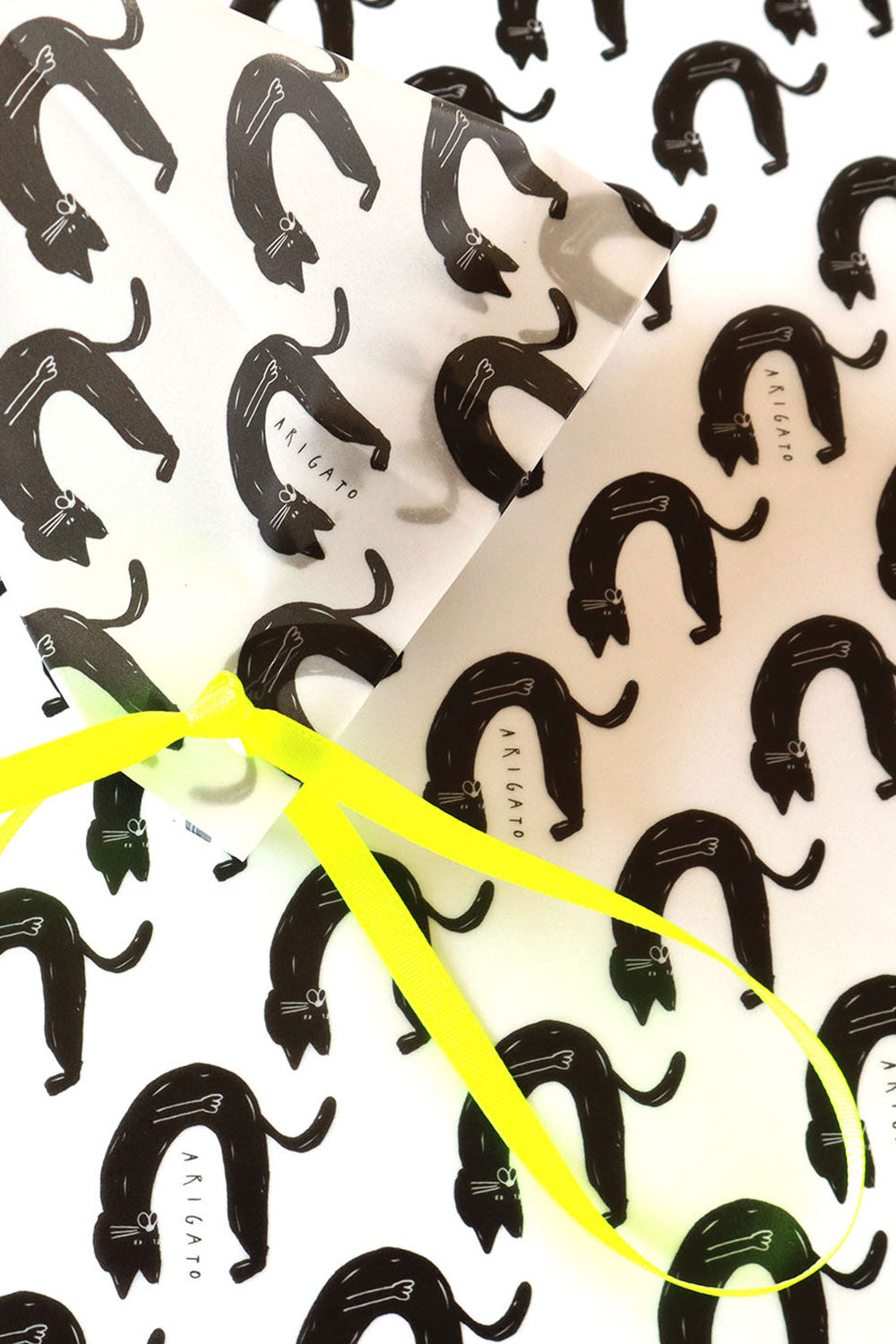Arigato Thank You Cat Wrapping Paper