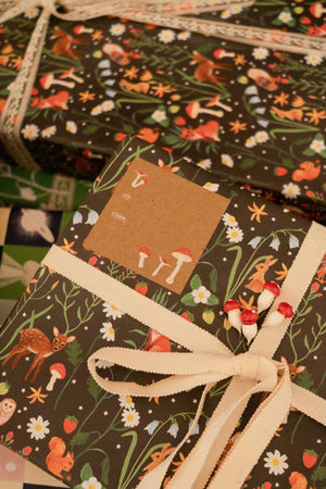 Flora Fauna Gift Wrap