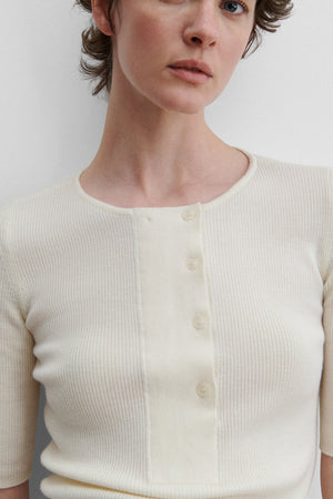 Rachel Comey Allery Henley Cream