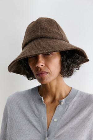 Rachel Comey Porto Hat Brown Melange