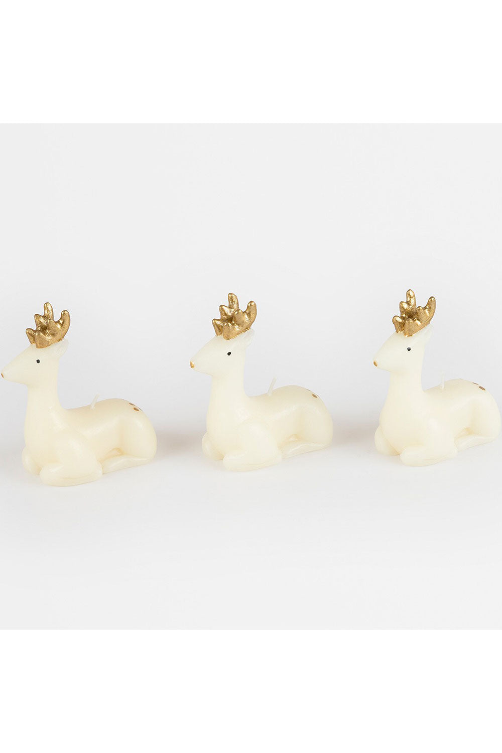 Small Ivory Reindeer Candles
