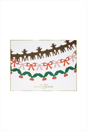 Tissue Paper Christmas Garland Set