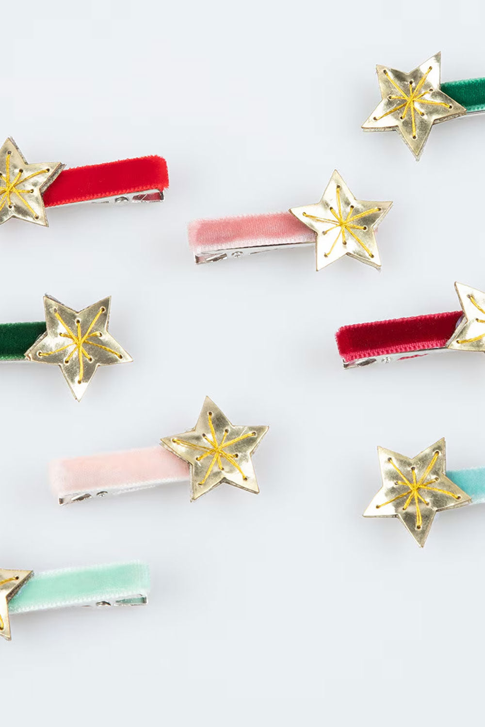 Gold Star Hair Clips
