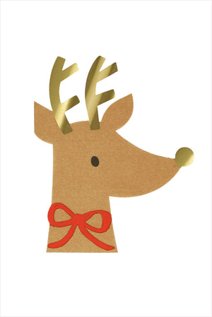Reindeer with Red Bow Napkins