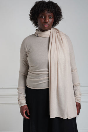 Extreme Cashmere Shawl Eggshell