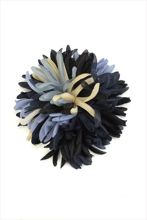 Indress Nico Brooch Navy Lilac Lemon