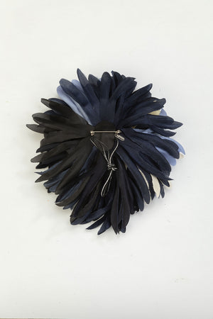 Indress Nico Brooch Navy Lilac Lemon