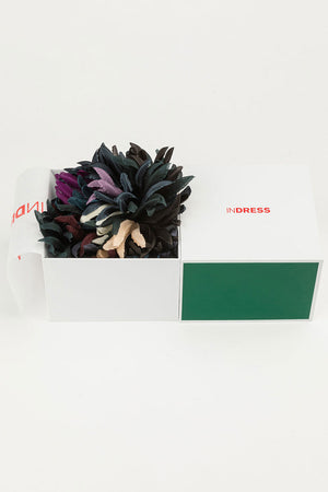 Indress Nico Silk Brooch Navy Ivory Wine