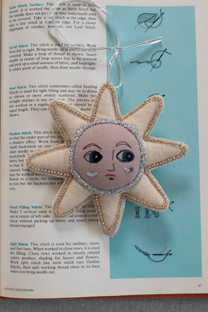 Baby Star Embroidered Ornament