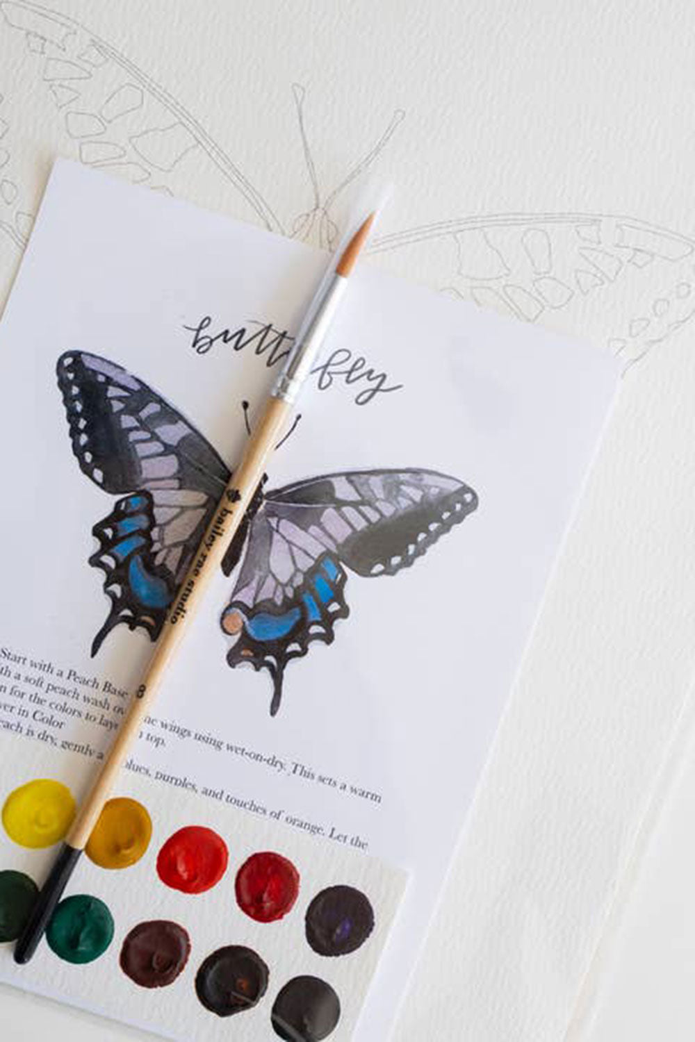 Butterfly Bird Watercolor Kit