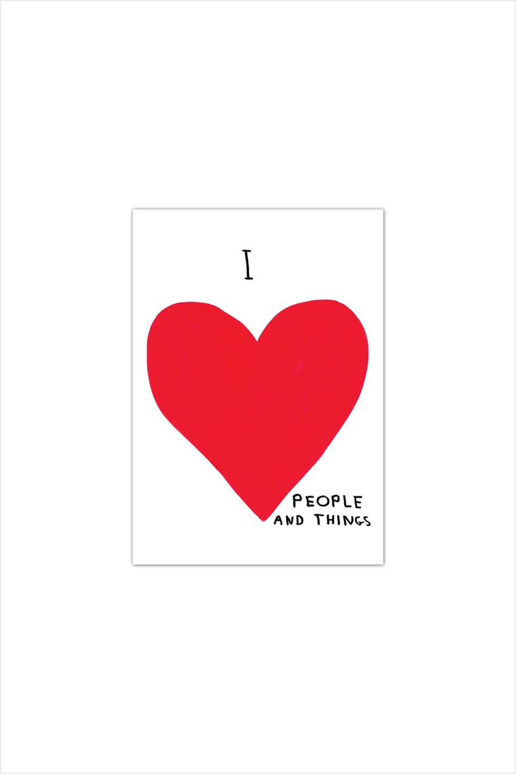 I Love People Postcard
