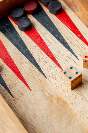 Backgammon Mangowood Game Set