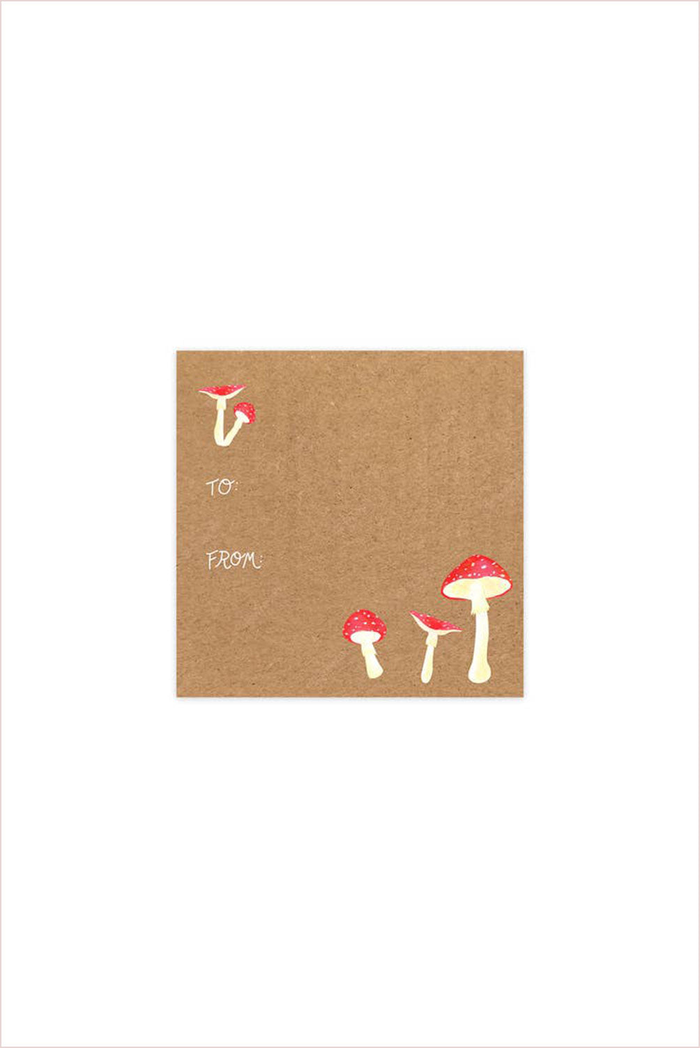 To/ From Mushrooms Sticker Gift Tags