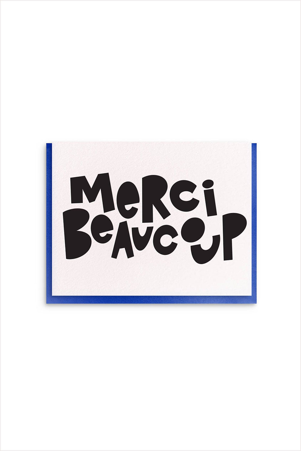 Merci Beaucoup Letterpress Card