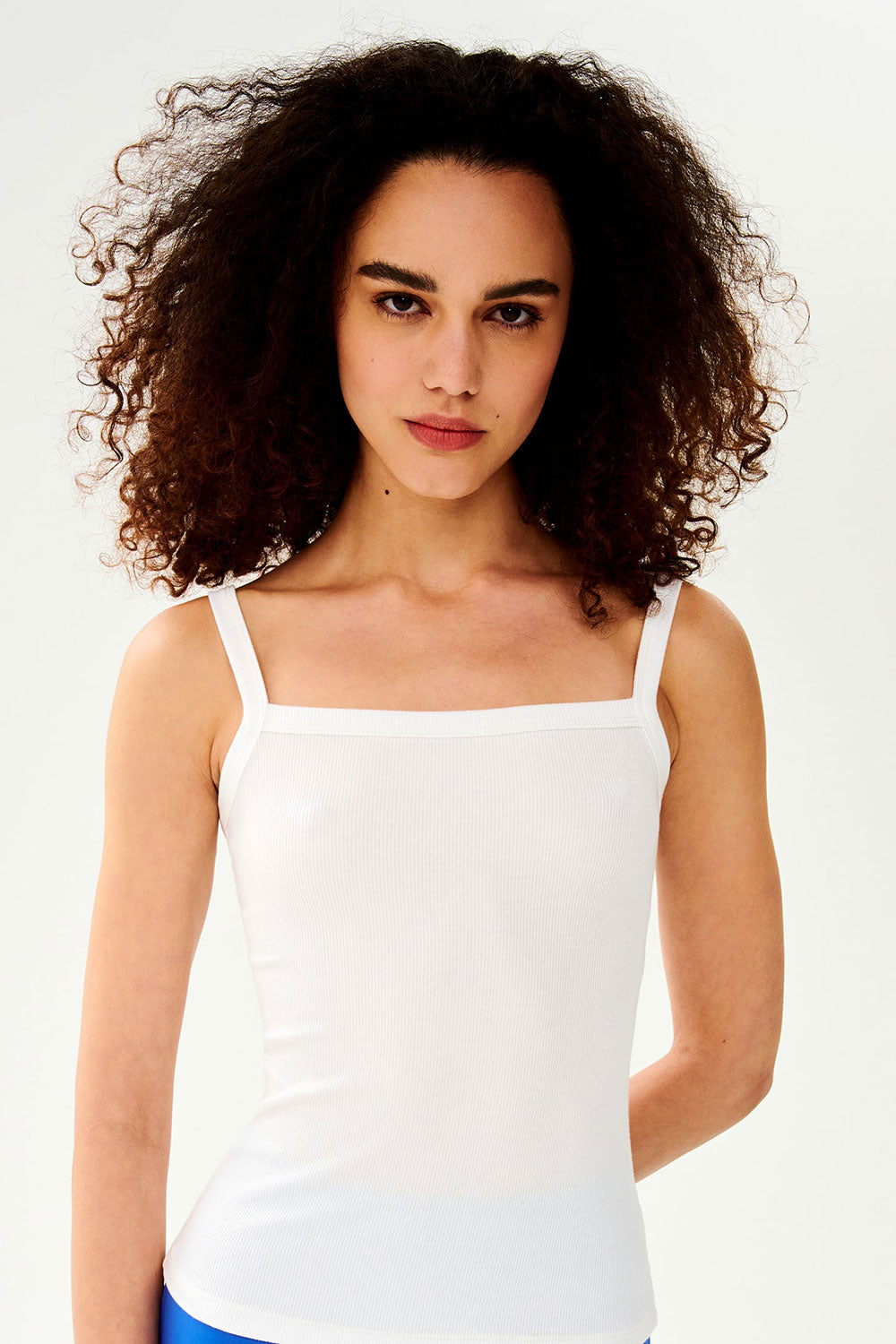 Romy Rib Tank White