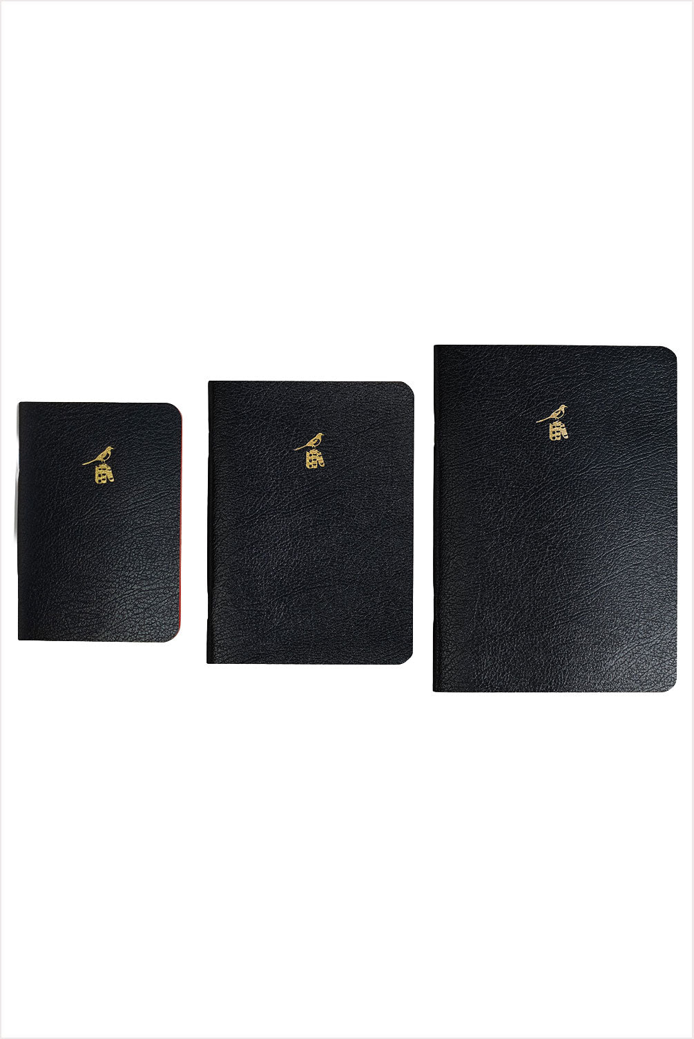 Bieffe Roma Set of 3 A5 Notebooks Black